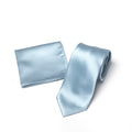 Light Blue tie and matching pocket square
