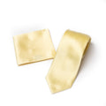 Soft Yellow tie and matching pocket square