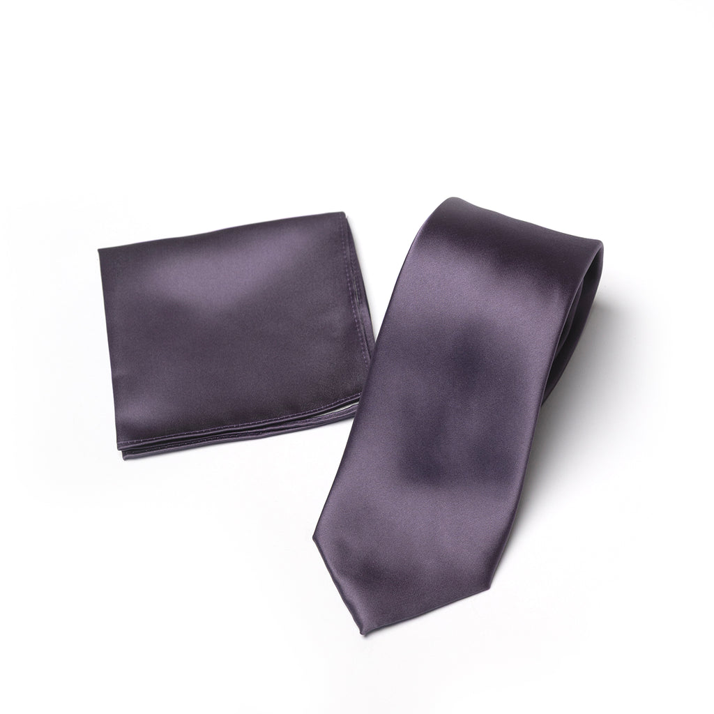 Fig tie and matching pocket square