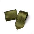 Fern Green tie and matching pocket square