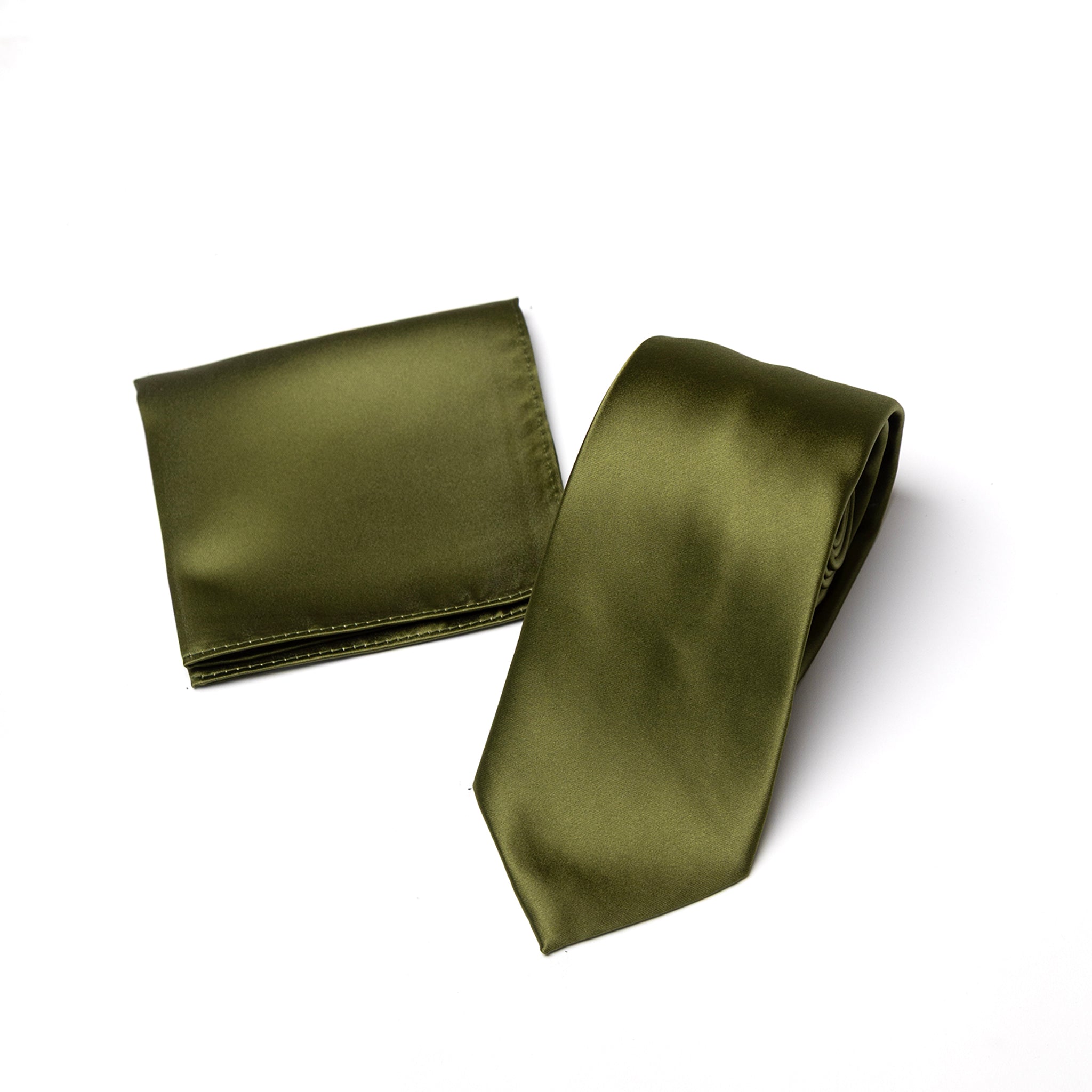 Fern Green tie and matching pocket square
