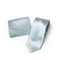 Dusty Blue tie and matching pocket square