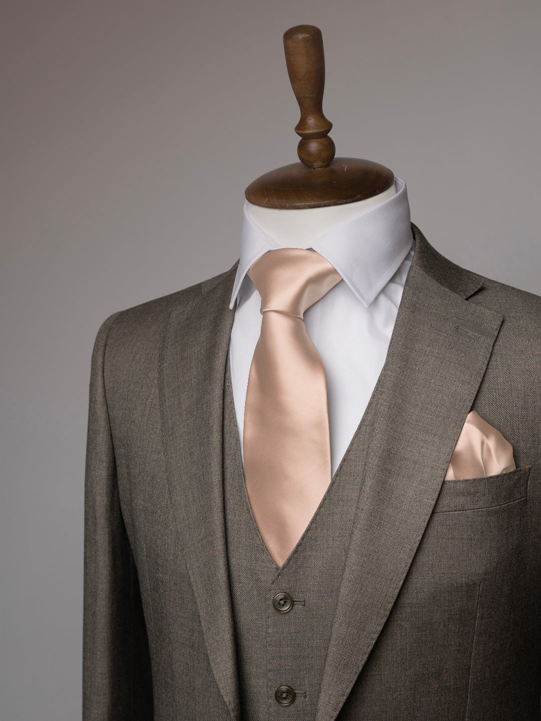 Blush Pink tie and matching pocket square